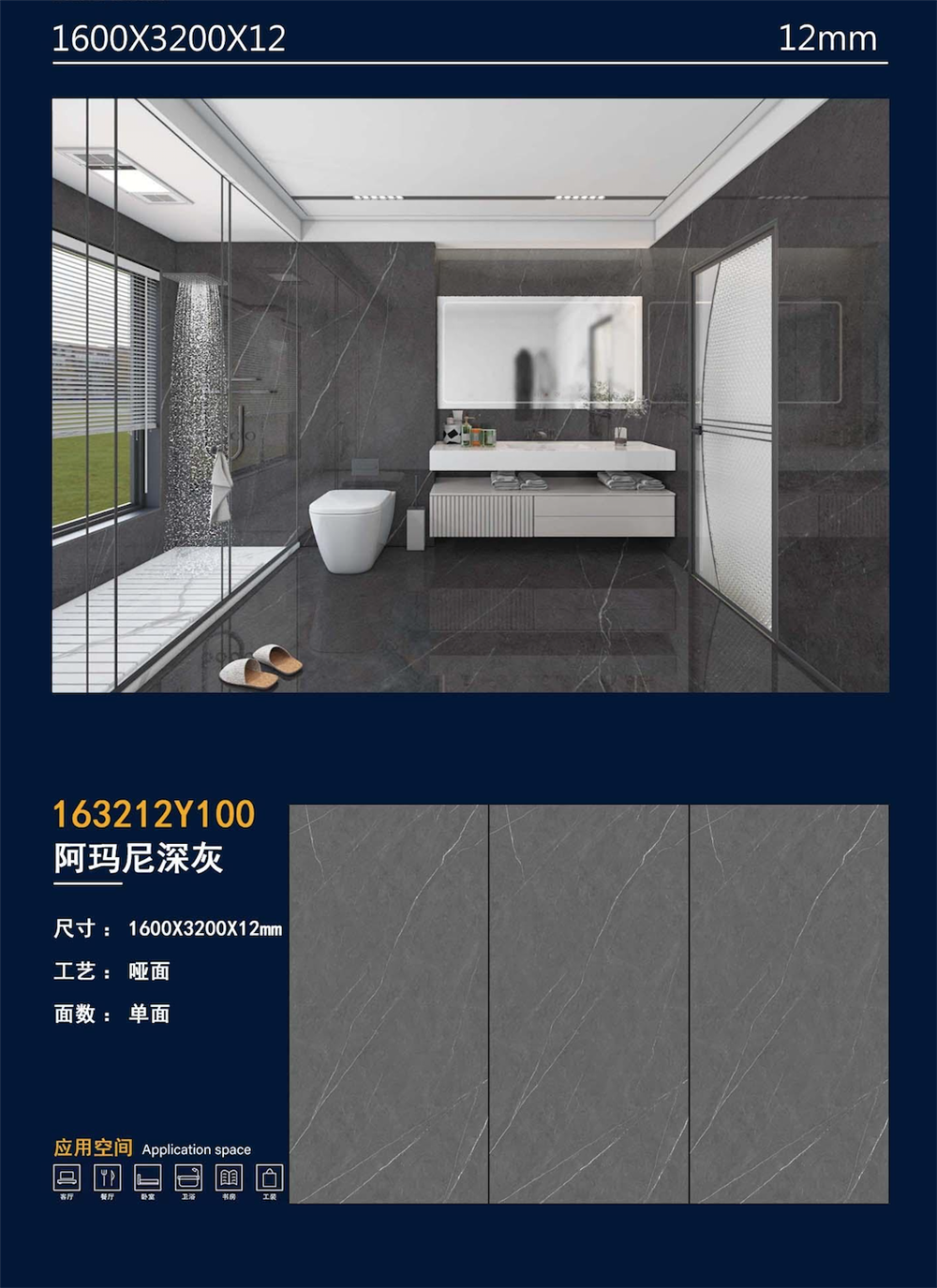 163212Y100阿瑪尼深灰